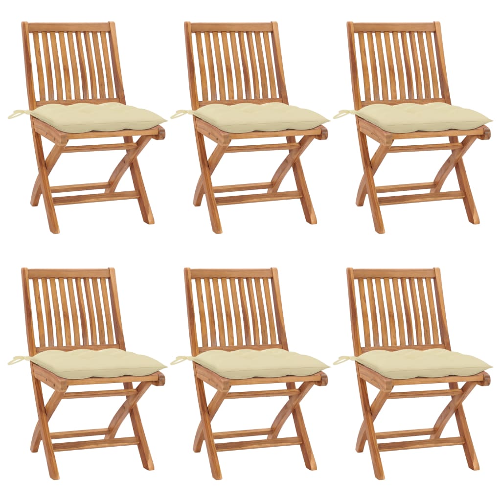 Gartenstühle 2 Stk. Mit En Kissen Massivholz Teak