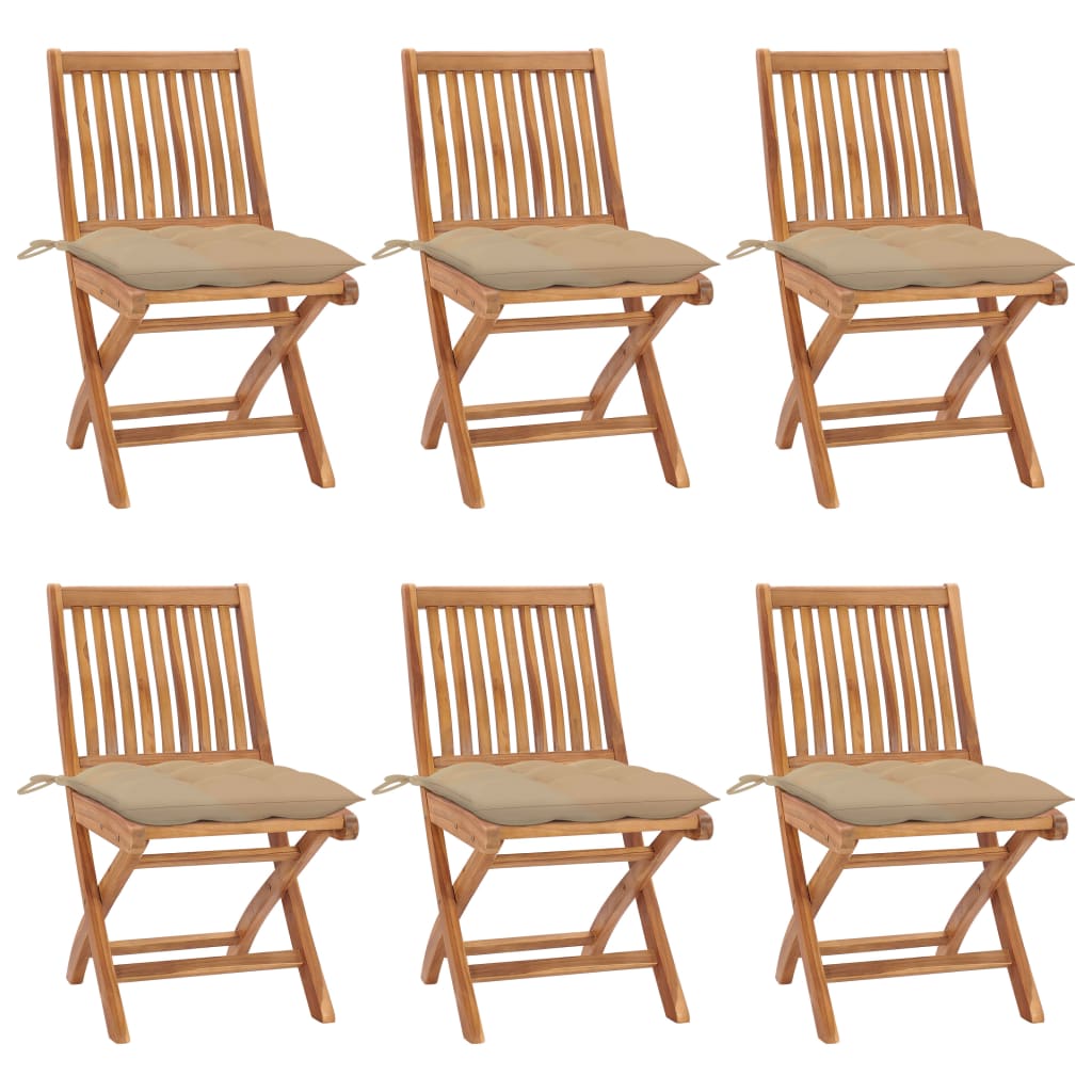 Gartenstühle 2 Stk. Mit En Kissen Massivholz Teak