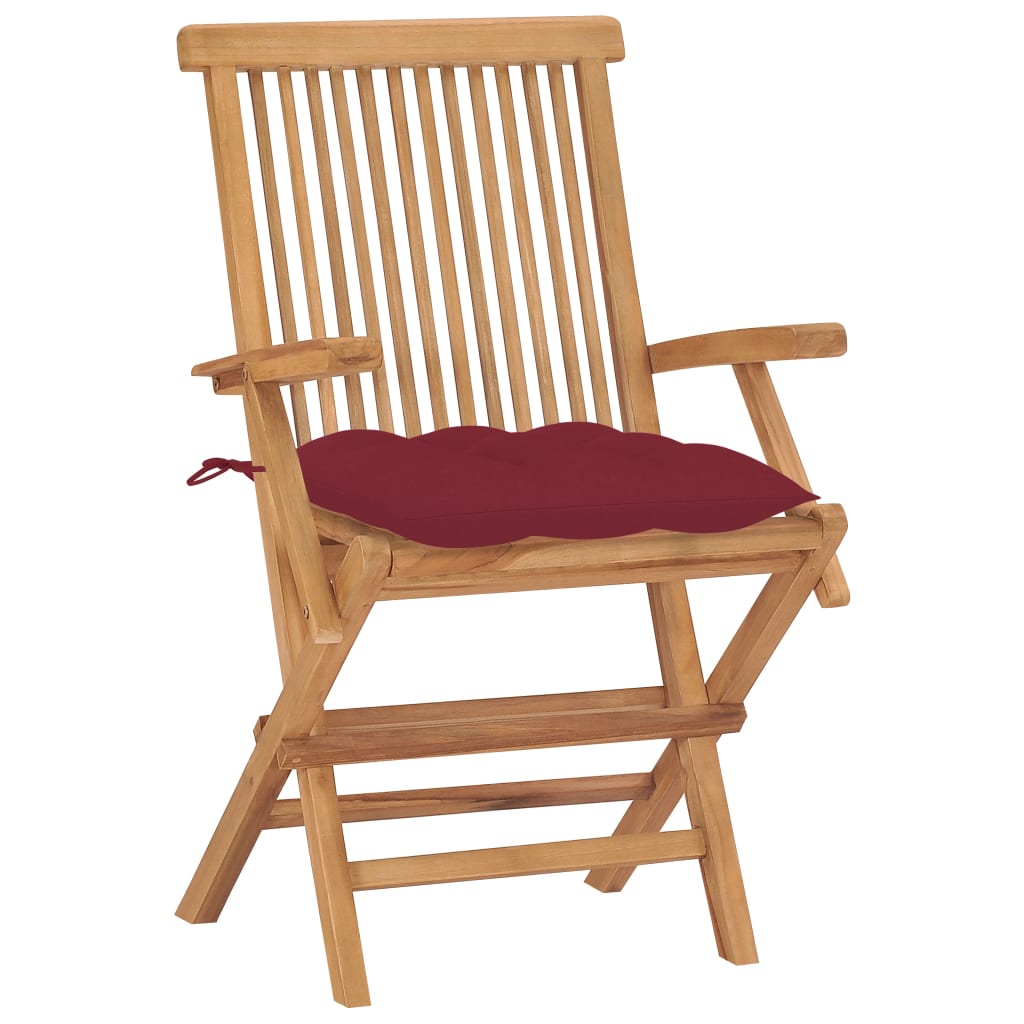 Gartenstühle Mit En Kissen 8 Stk. Massivholz Teak