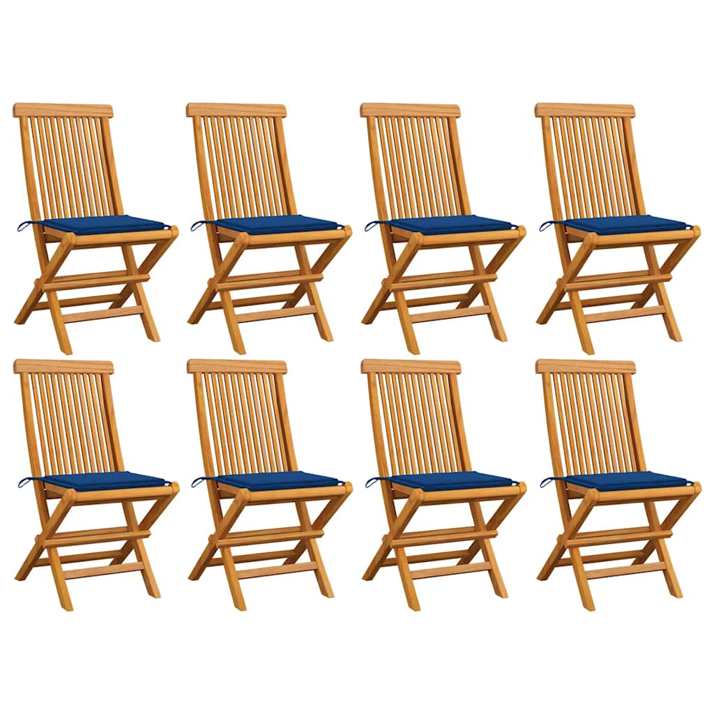 Gartenstühle Mit En Kissen 6 Stk. Massivholz Teak
