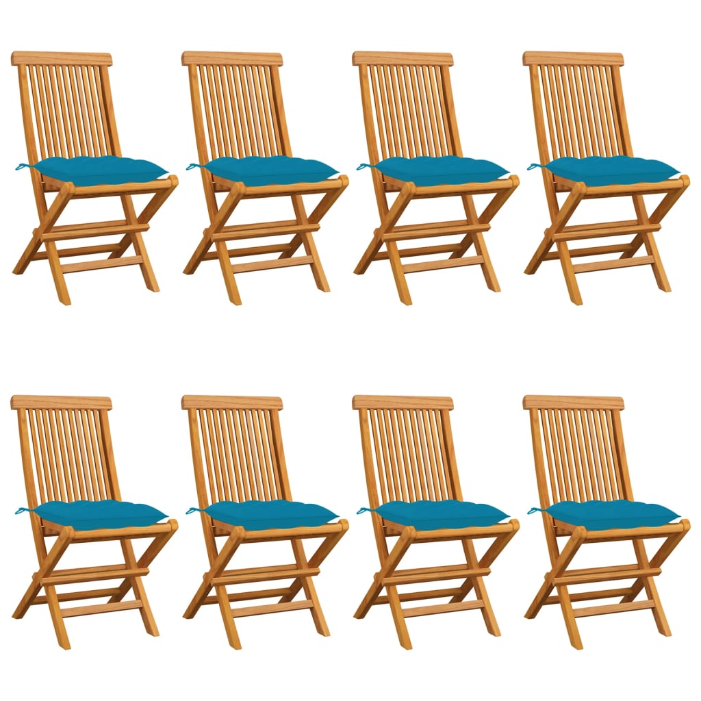 Gartenstühle Mit En Kissen 6 Stk. Massivholz Teak
