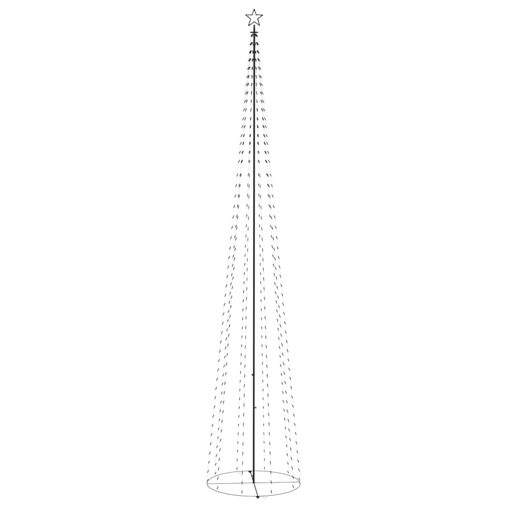 Weihnachtsbaum Kegelform 752 Leds Deko 160X500 Cm Blau
