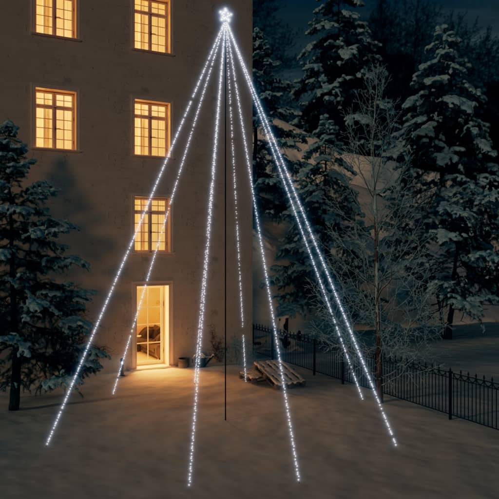 Led Weihnachtsbaum Indoor Outdoor 1300 Leds 8 M Kaltweiß