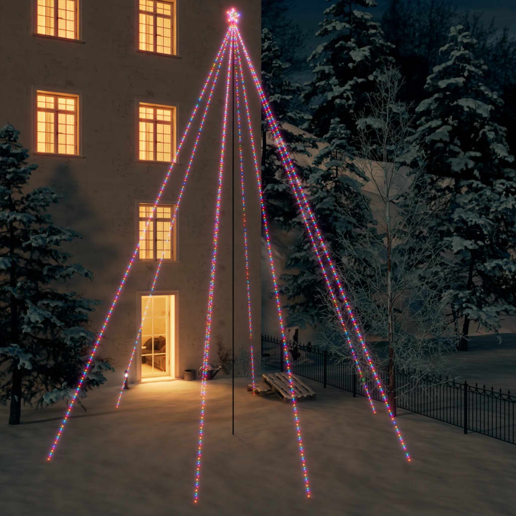 Led Weihnachtsbaum Indoor Outdoor 1300 Leds 8 M Bunt