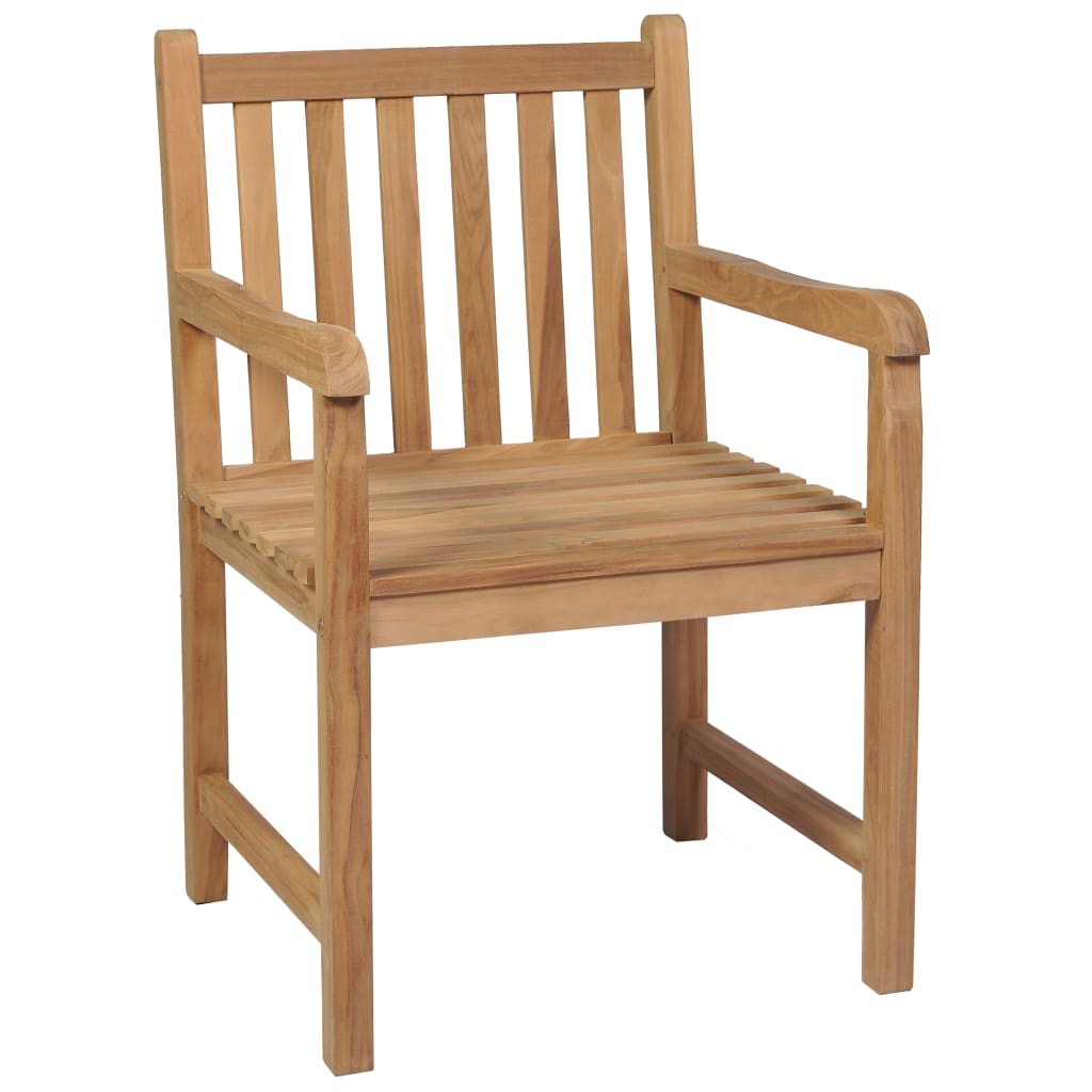 Gartenstühle 6 Stk. Mit En Kissen Massivholz Teak
