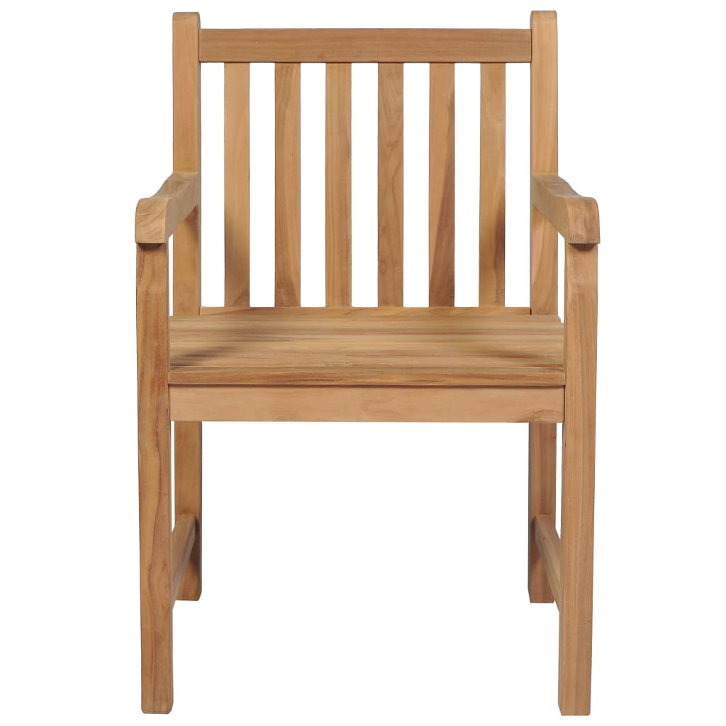 Gartenstühle 6 Stk. Mit En Kissen Massivholz Teak