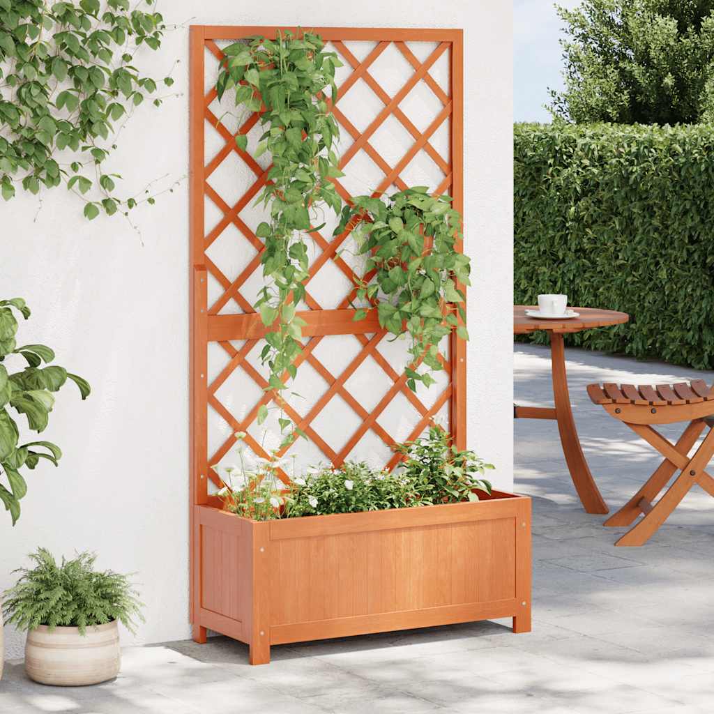 Spalier Mit Blumenkasten Massivholz Tanne
