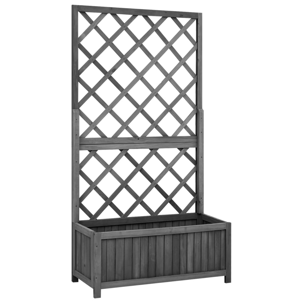 Spalier Mit Blumenkasten Massivholz Tanne