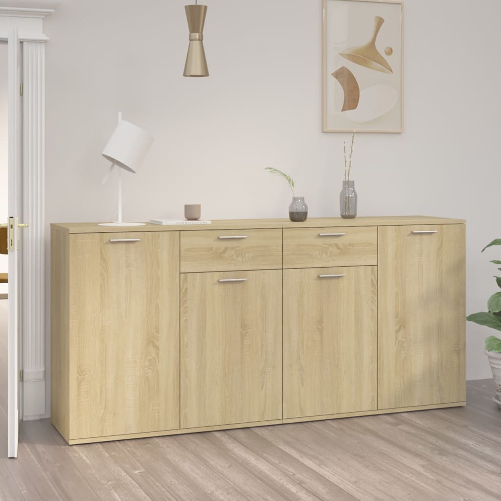 Sideboard 160X36X75 Cm Holzwerkstoff
