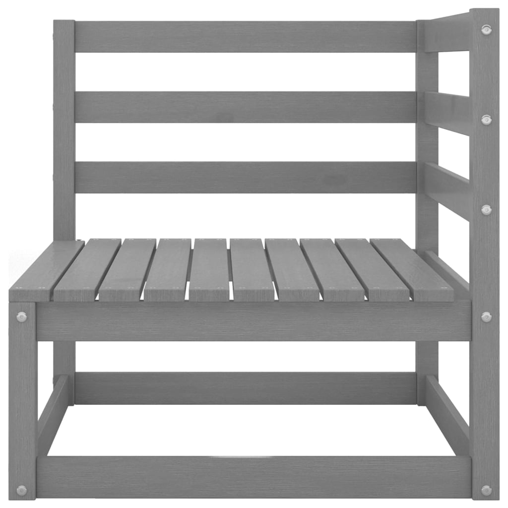 6-Tlg. Garten-Lounge-Set Massivholz Kiefer