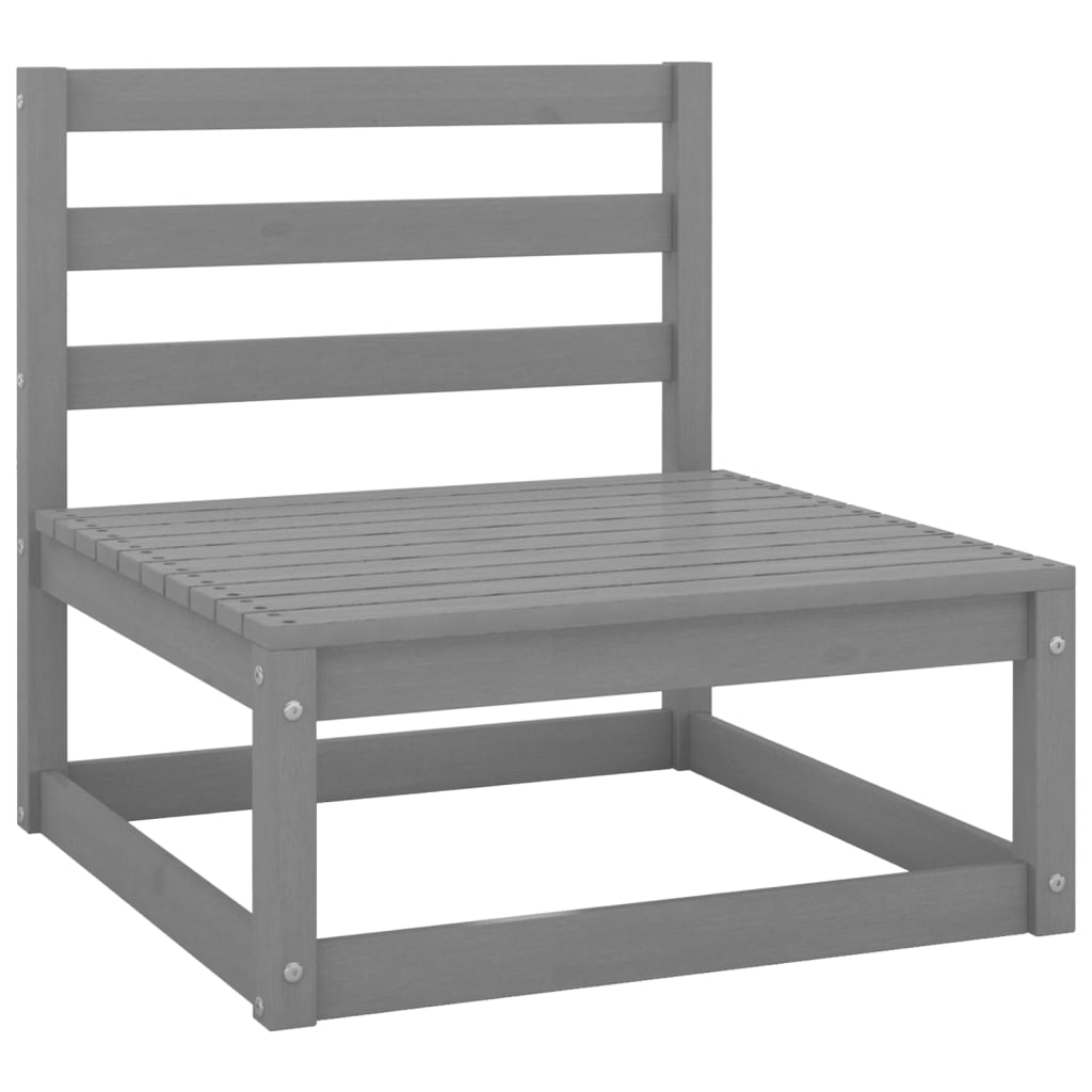 6-Tlg. Garten-Lounge-Set Massivholz Kiefer