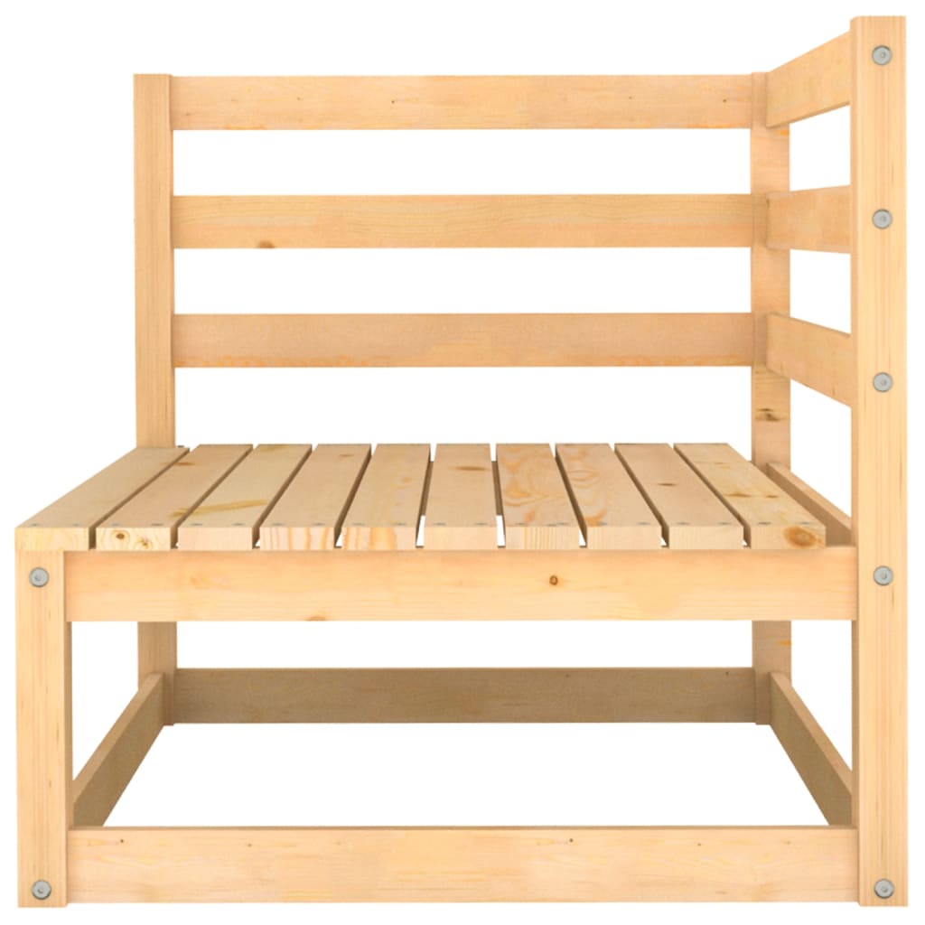 6-Tlg. Garten-Lounge-Set Massivholz Kiefer
