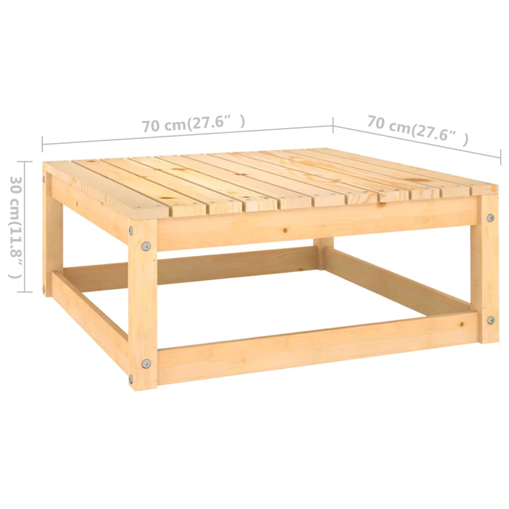 5-Tlg. Garten-Lounge-Set Massivholz Kiefer