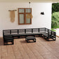 11-Tlg. Garten-Lounge-Set Massivholz Kiefer