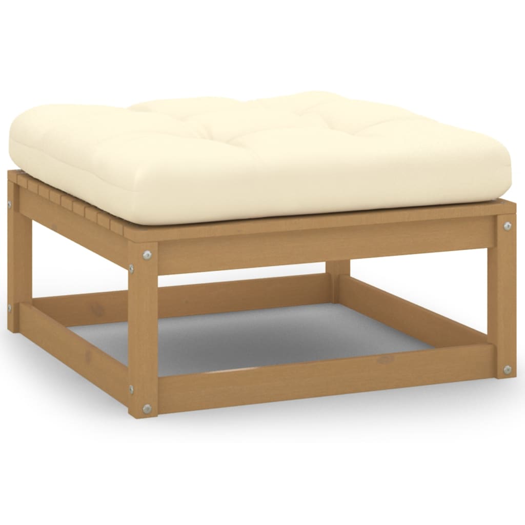 5-Tlg. Garten-Lounge-Set Mit Kissen Kiefer Massivholz