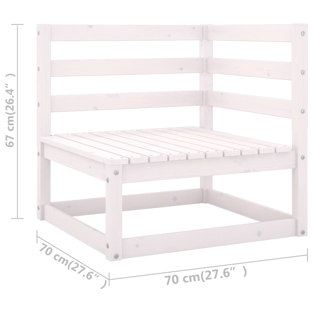 8-Tlg. Garten-Lounge-Set Mit Kissen Kiefer Massivholz