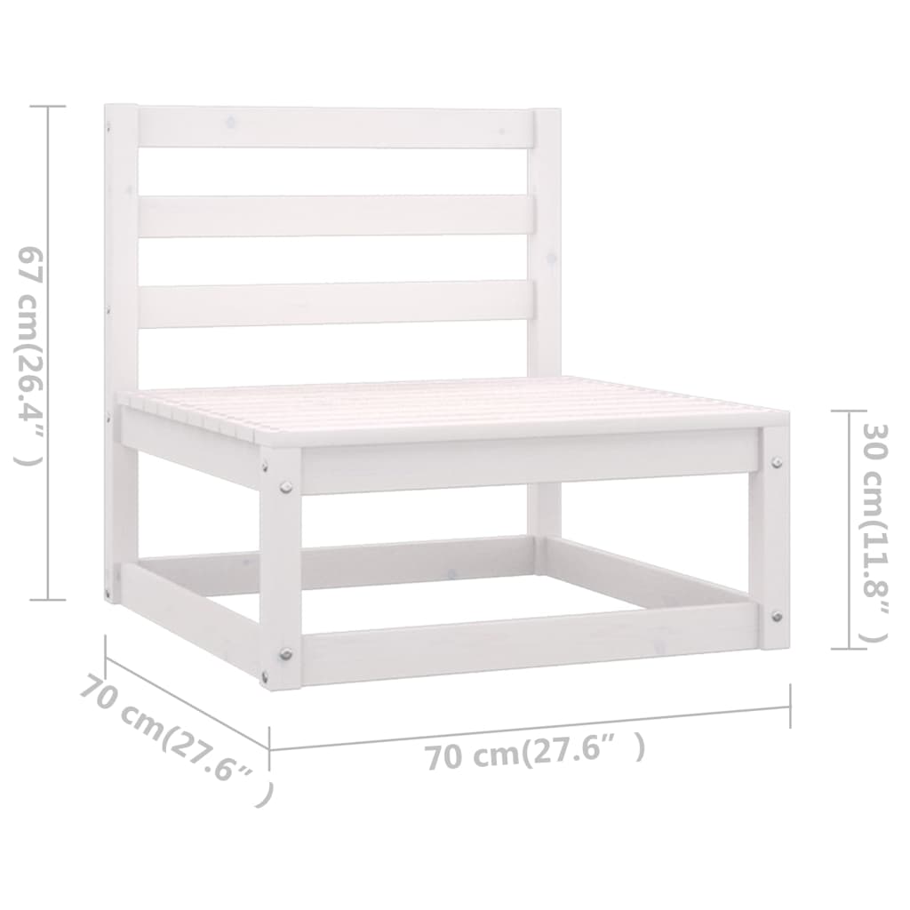 6-Tlg. Garten-Lounge-Set Mit Kissen Kiefer Massivholz