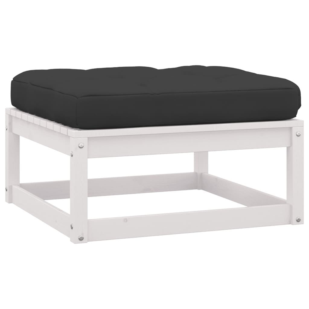 3-Tlg. Garten-Lounge-Set Mit Kissen Kiefer Massivholz