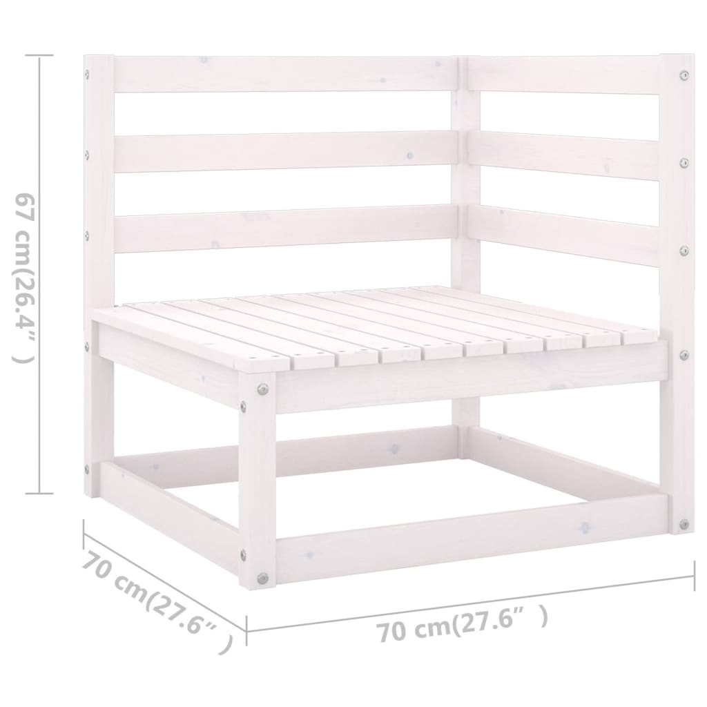3-Tlg. Garten-Lounge-Set Mit Kissen Kiefer Massivholz