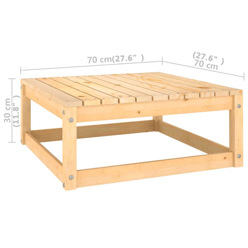 6-Tlg. Garten-Lounge-Set Mit Kissen Massivholz Kiefer