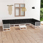 11-Tlg. Garten-Lounge-Set Massivholz Kiefer