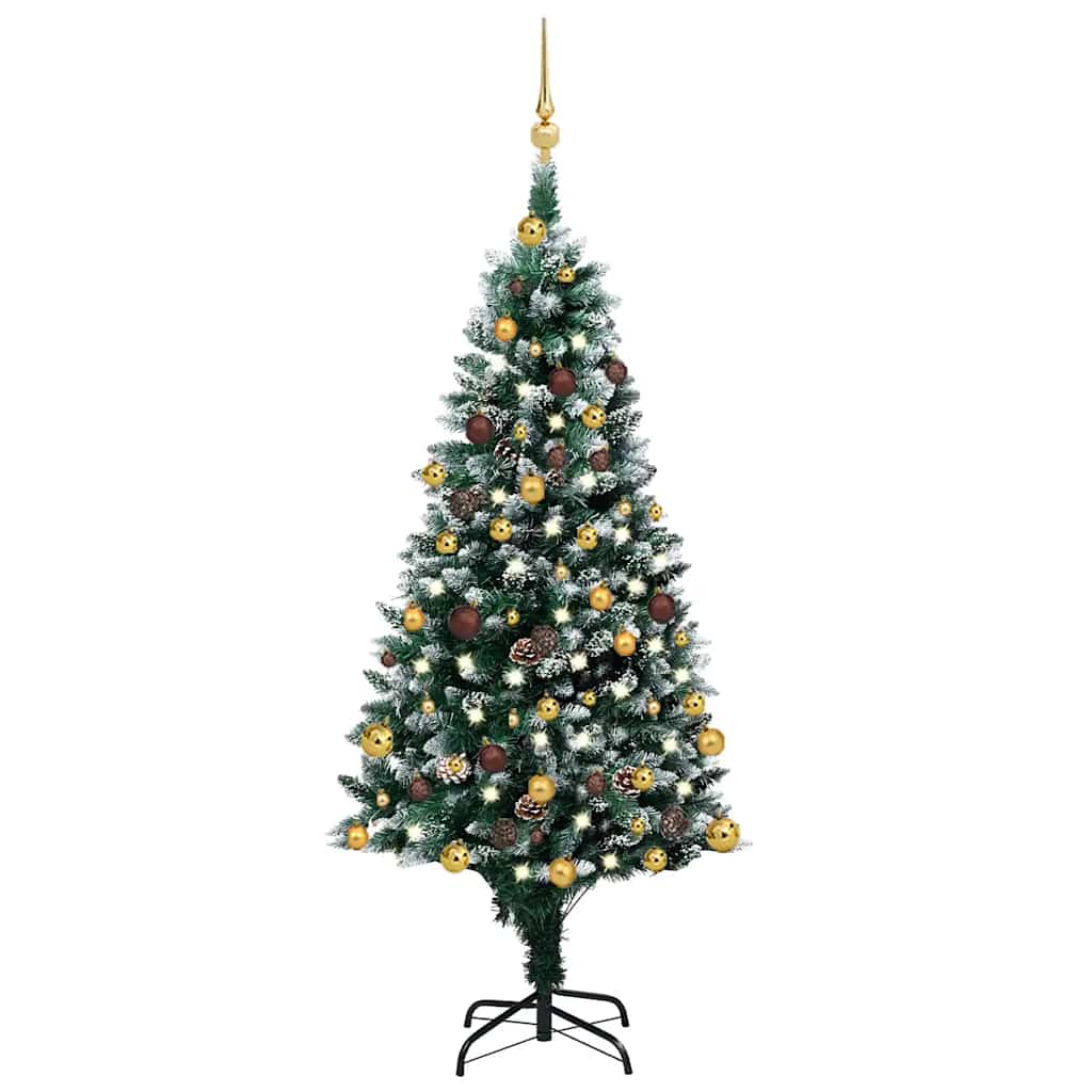 Künstlicher Weihnachtsbaum Mit 300 Leds Mit Ständer Grün 210 Cm