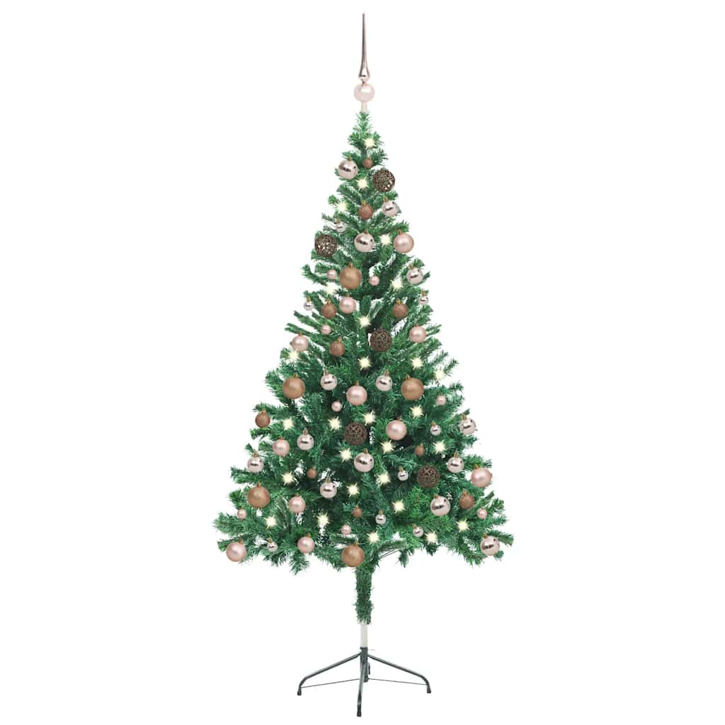 Künstlicher Weihnachtsbaum Beleuchtung Kugeln 150Cm 380 Zweige Grün