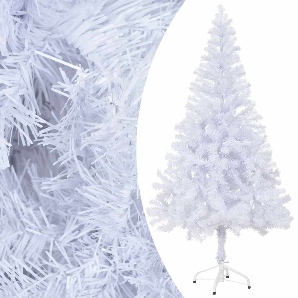 Künstlicher Weihnachtsbaum Beleuchtung Kugeln 120Cm 230 Zweige Weiß Und Rose