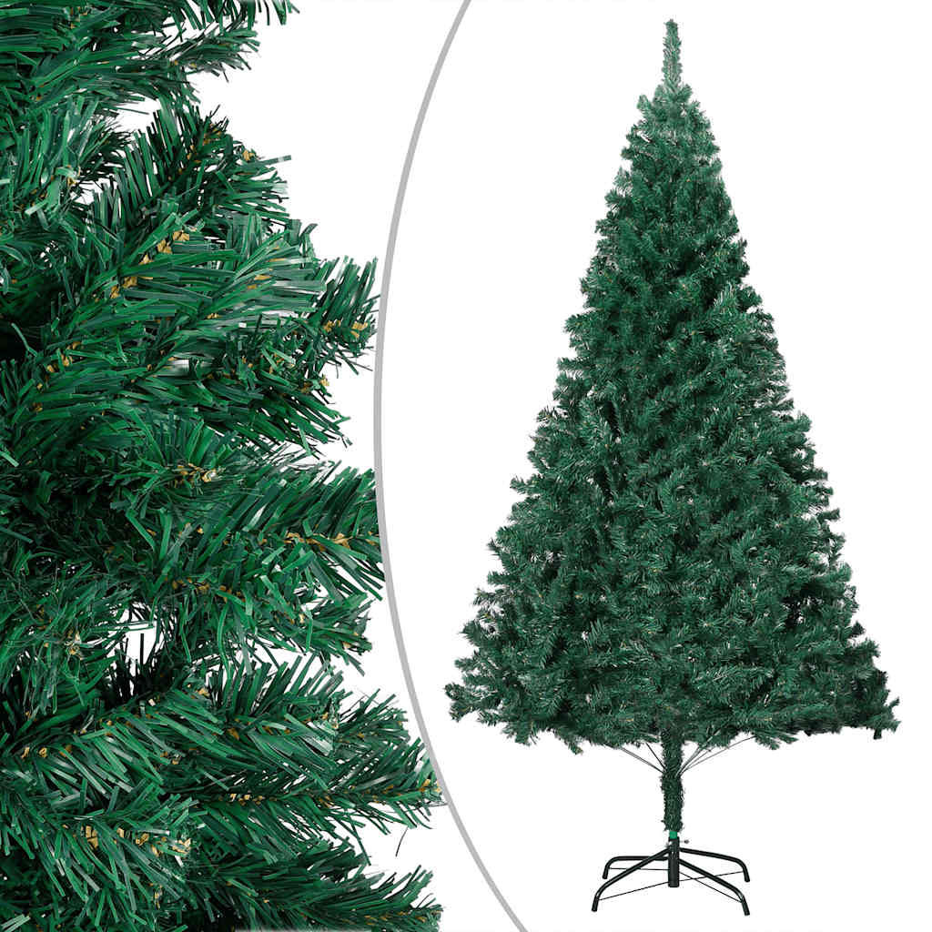 Künstlicher Weihnachtsbaum Mit Beleuchtung & Kugeln Grün