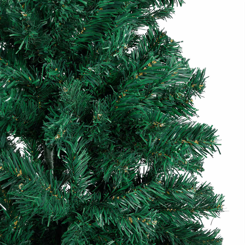 Künstlicher Weihnachtsbaum Mit Beleuchtung & Kugeln Grün