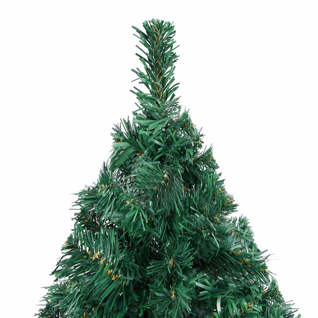 Künstlicher Weihnachtsbaum Mit Beleuchtung & Kugeln Grün