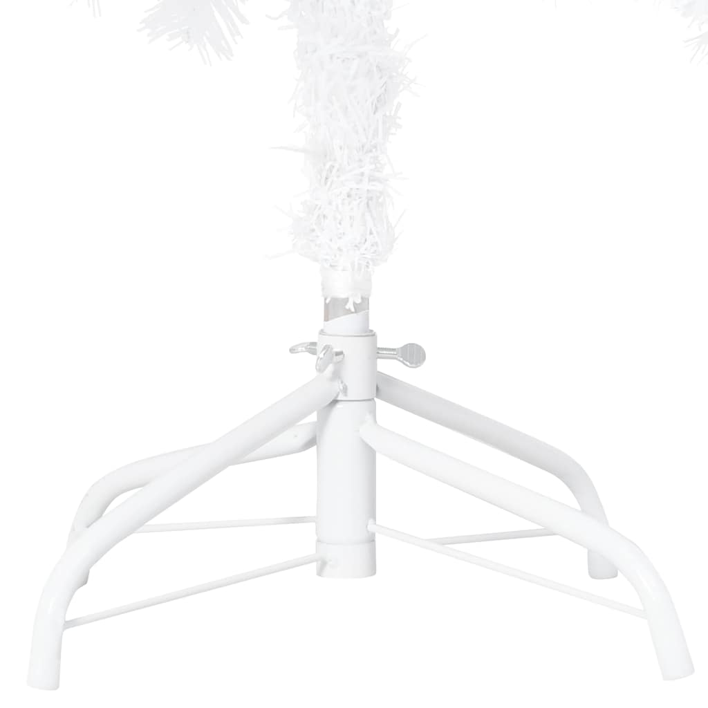Künstlicher Weihnachtsbaum Mit Beleuchtung & Kugeln Weiß