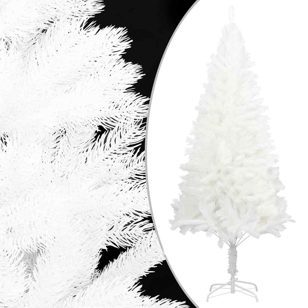 Künstlicher Weihnachtsbaum Mit Beleuchtung & Kugeln Weiß 120 Cm Rose