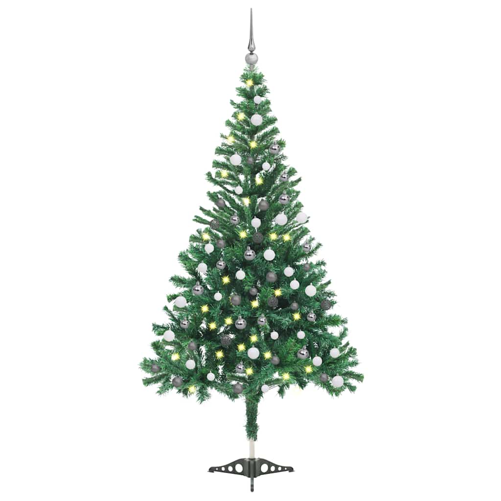 Künstlicher Weihnachtsbaum Beleuchtung Kugeln 150Cm 380 Zweige Grün