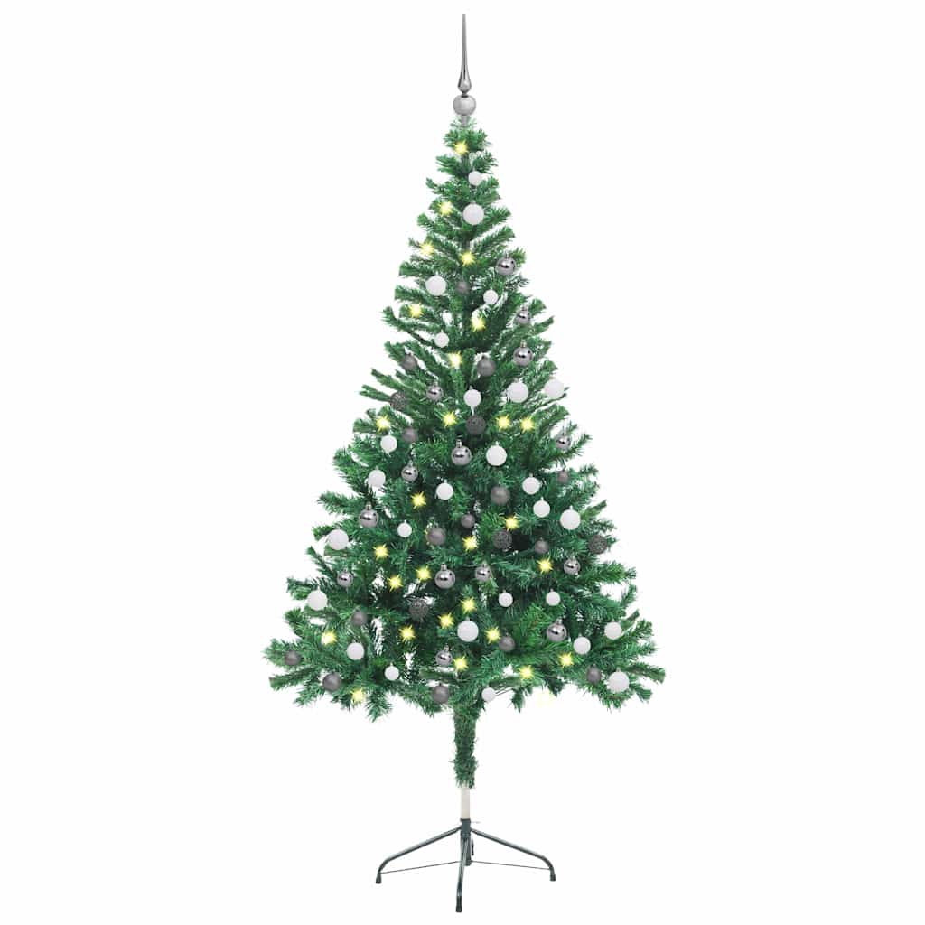 Künstlicher Weihnachtsbaum Beleuchtung Kugeln 150Cm 380 Zweige Grün