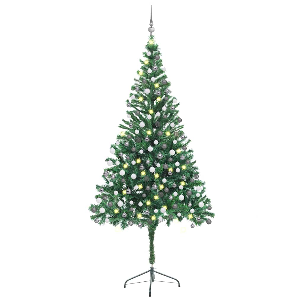 Künstlicher Weihnachtsbaum Beleuchtung Kugeln 150Cm 380 Zweige Grün