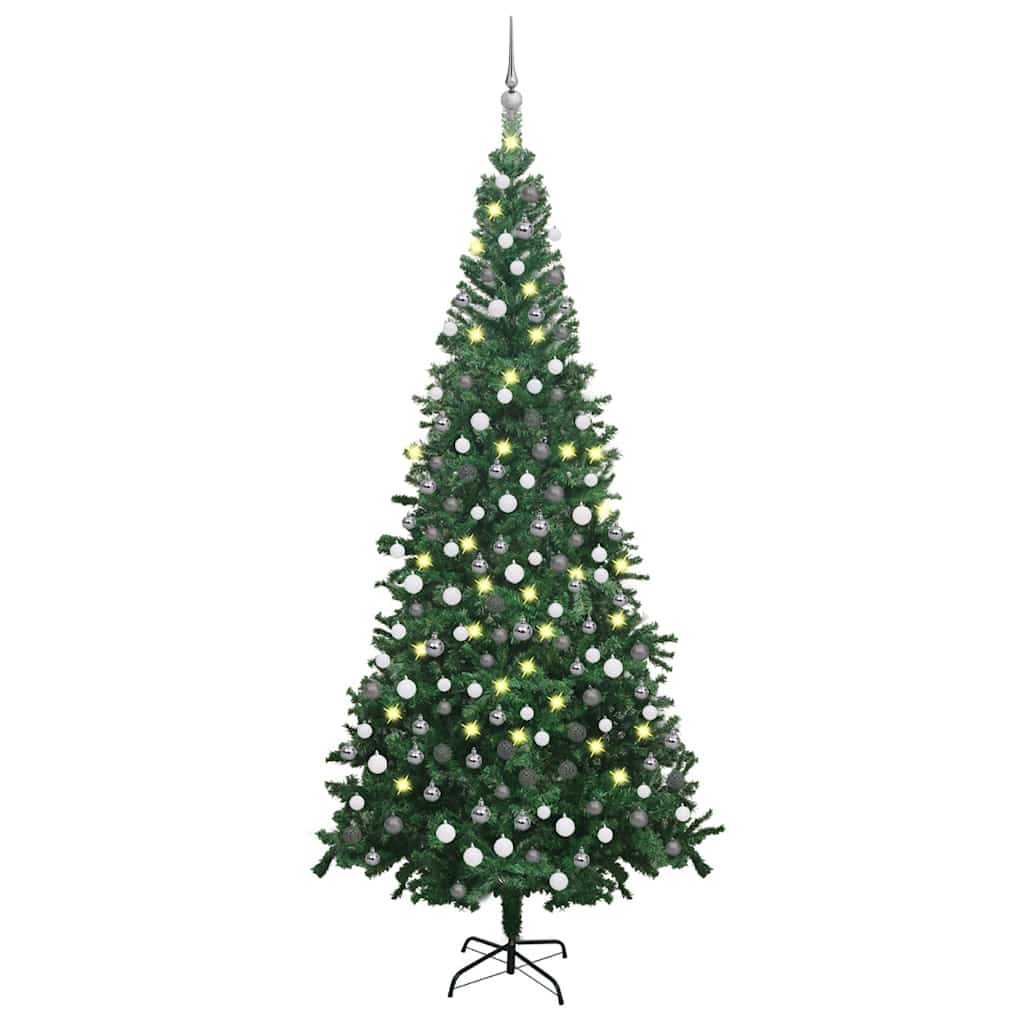 Künstlicher Weihnachtsbaum Beleuchtung Kugeln 150Cm 380 Zweige Grün