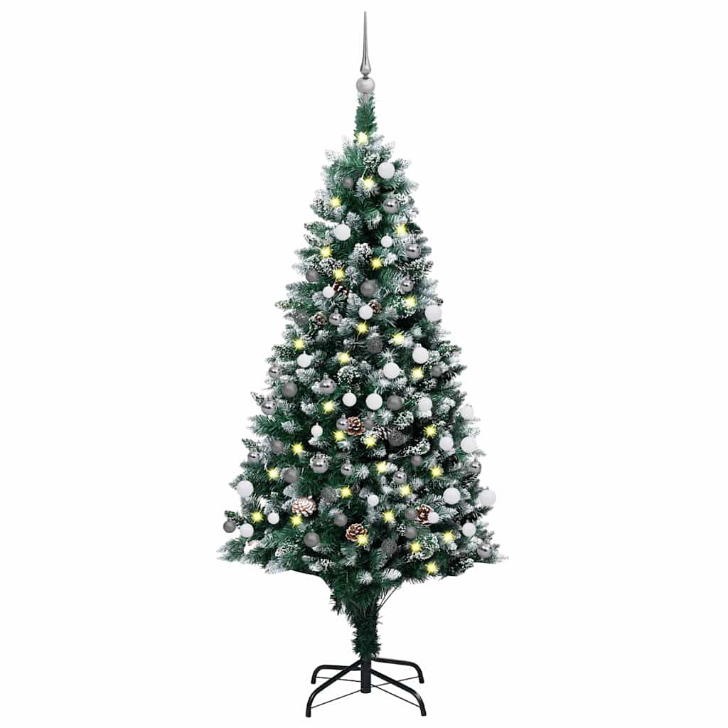 Künstlicher Weihnachtsbaum Mit 300 Leds Mit Ständer Grün 210 Cm