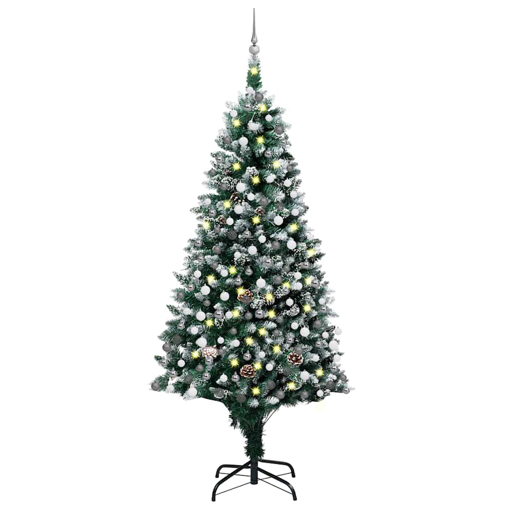 Künstlicher Weihnachtsbaum Mit 300 Leds Mit Ständer Grün 210 Cm