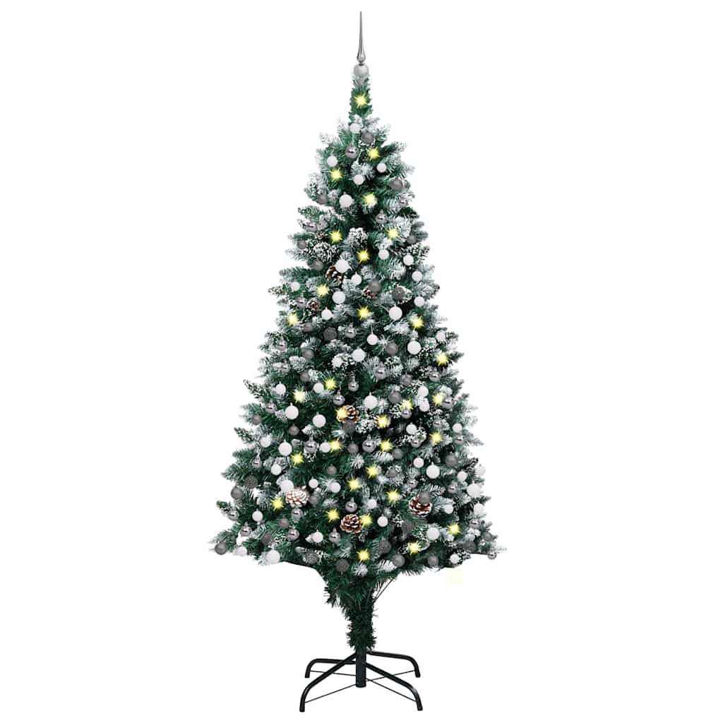 Künstlicher Weihnachtsbaum Mit 300 Leds Mit Ständer Grün 210 Cm