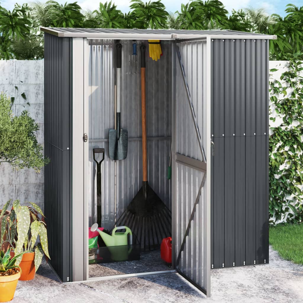Gartenhaus 180,5X97X209,5 Cm Verzinkter Stahl