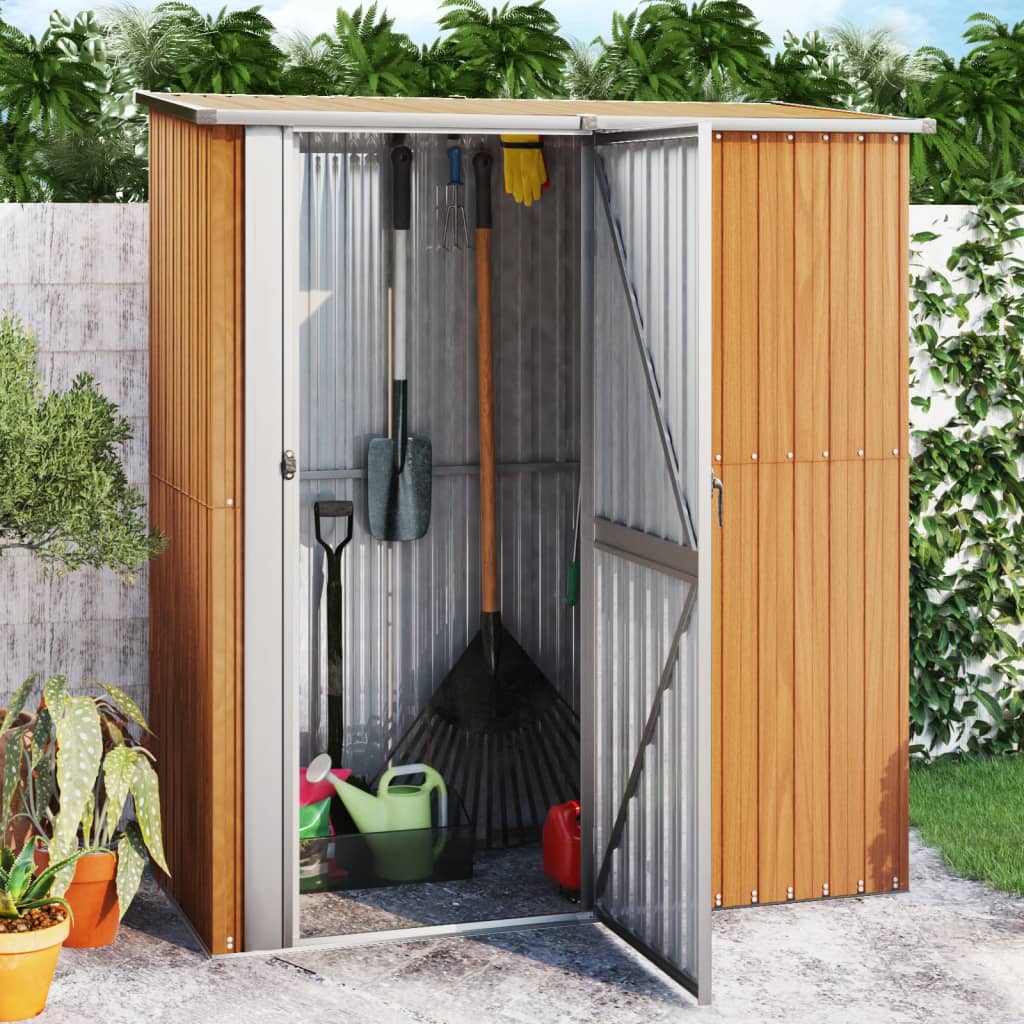 Gartenhaus 180,5X97X209,5 Cm Verzinkter Stahl