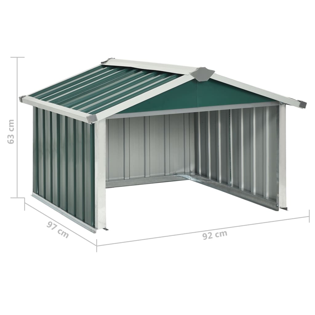 Rasenmäher Garage 92X97X63 Cm Verzinkter Stahl