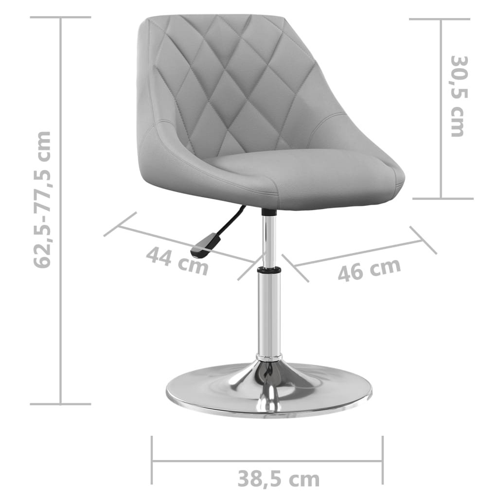 Esszimmerstühle 2 Stk. Drehbar Samt