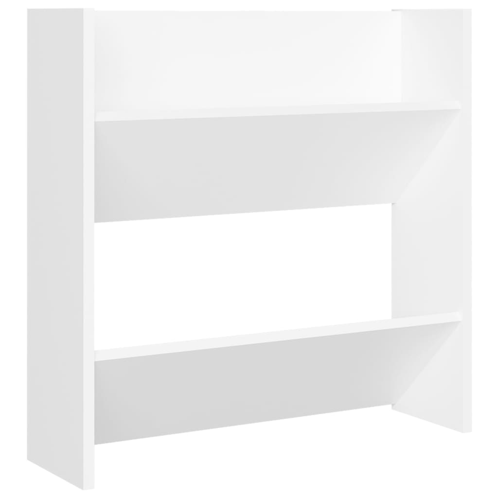 Wand-Schuhschränke 4 Stk. Holzwerkstoff Weiß