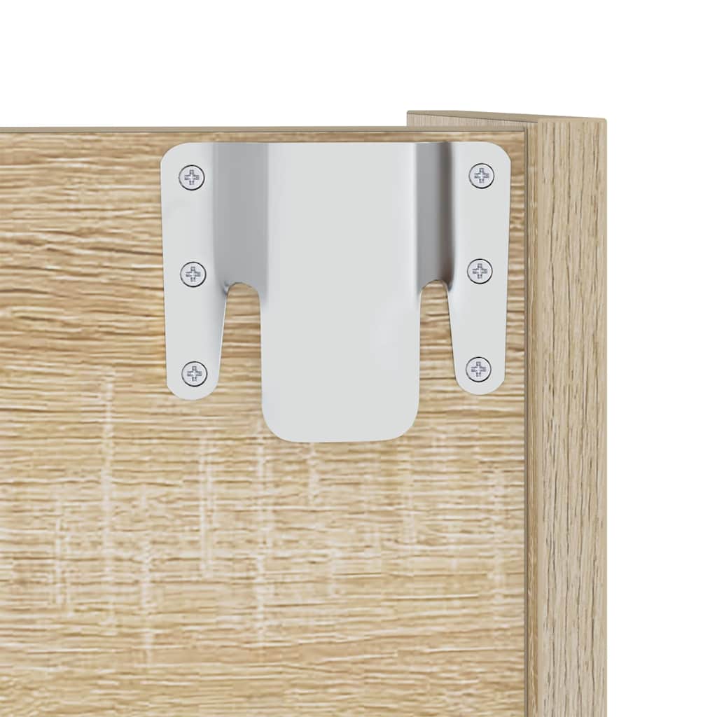 Wand-Schuhschrank Sonoma-Eiche Holzwerkstoff Sonoma Eiche
