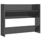 Wand-Schuhschrank 80X18X60 Cm Holzwerkstoff Hochglanz-Grau