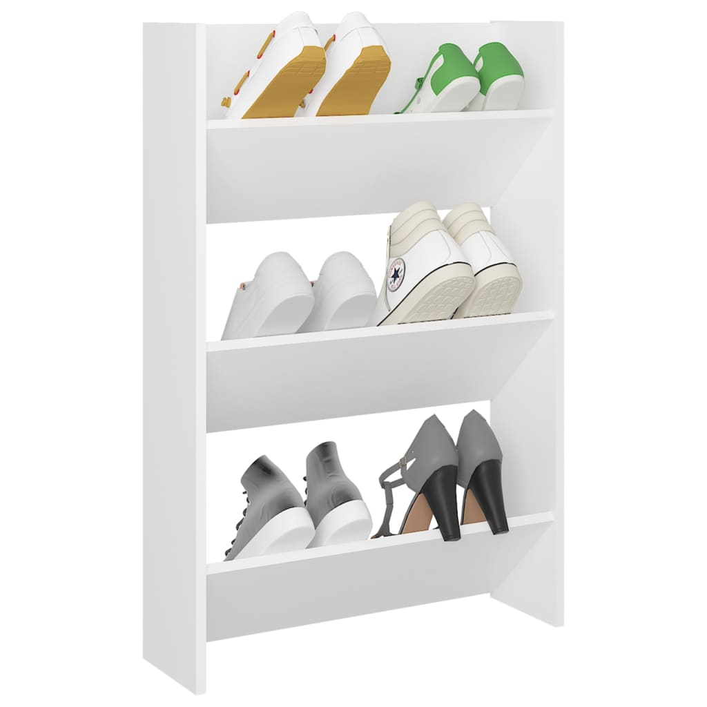 Wand-Schuhschrank Holzwerkstoff Weiß