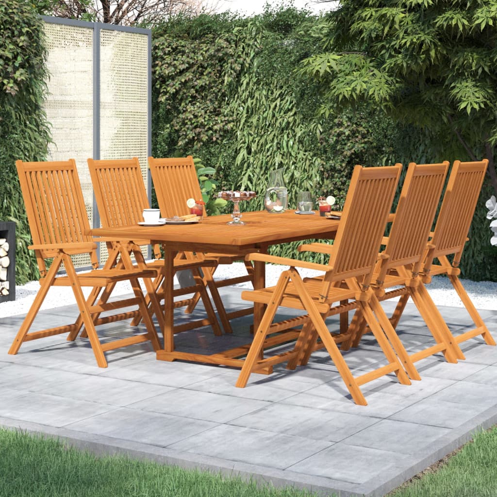 5-Tlg. Garten-Essgruppe Massivholz Akazie 150-200 Cm