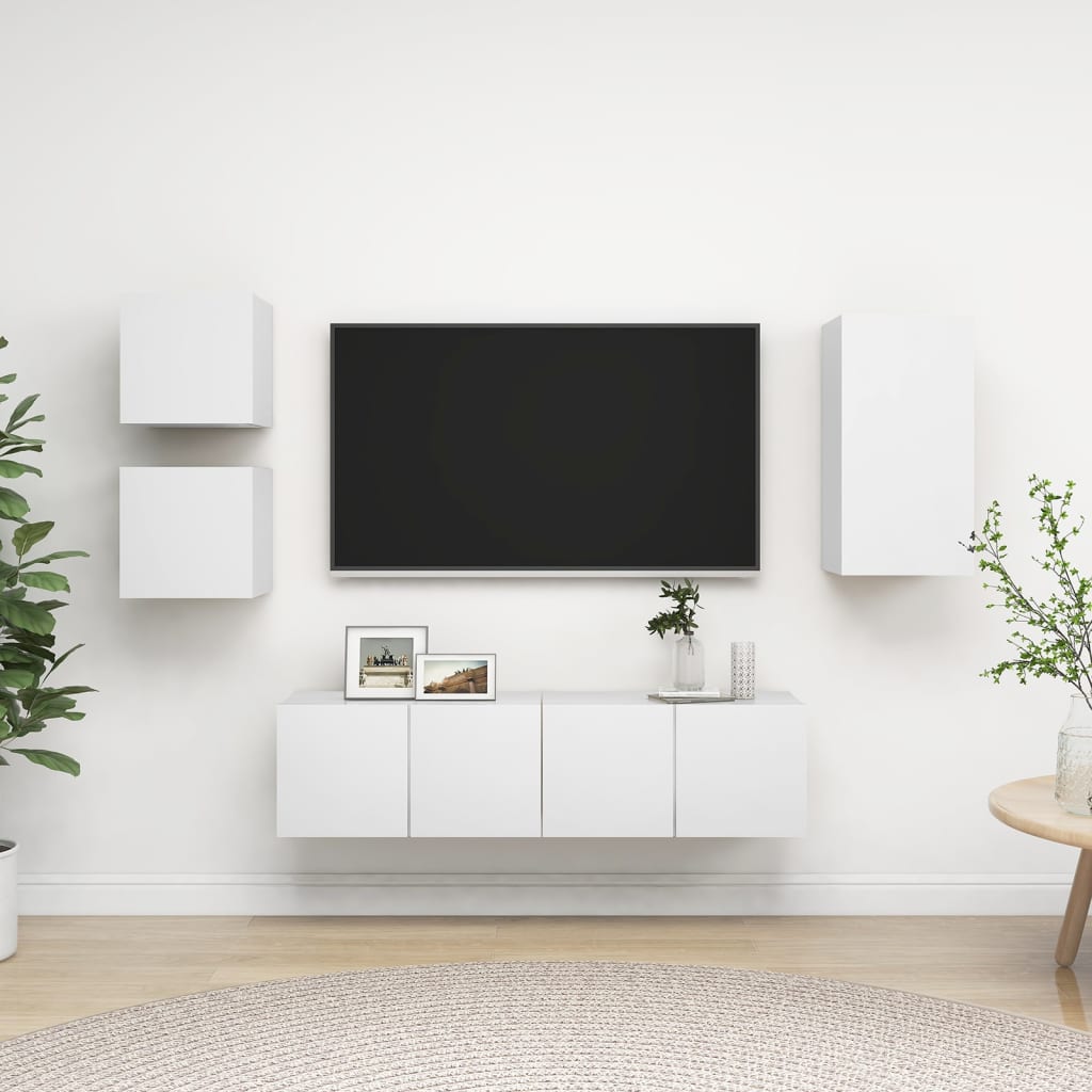 5-Tlg. Tv-Schrank-Set Holzwerkstoff